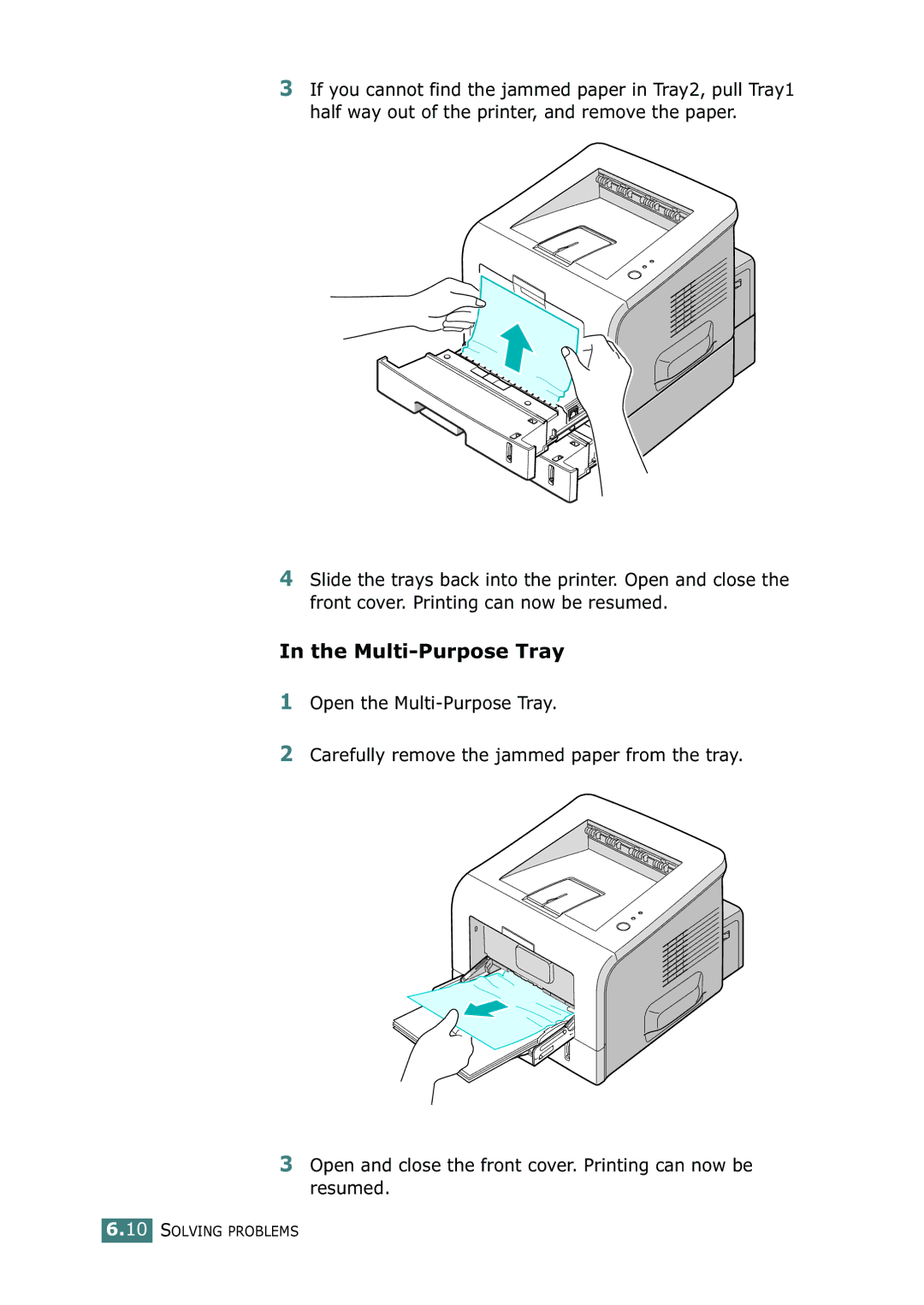 Samsung ML-2251N, ML-2252W, ML-2250 manual Multi-Purpose Tray 