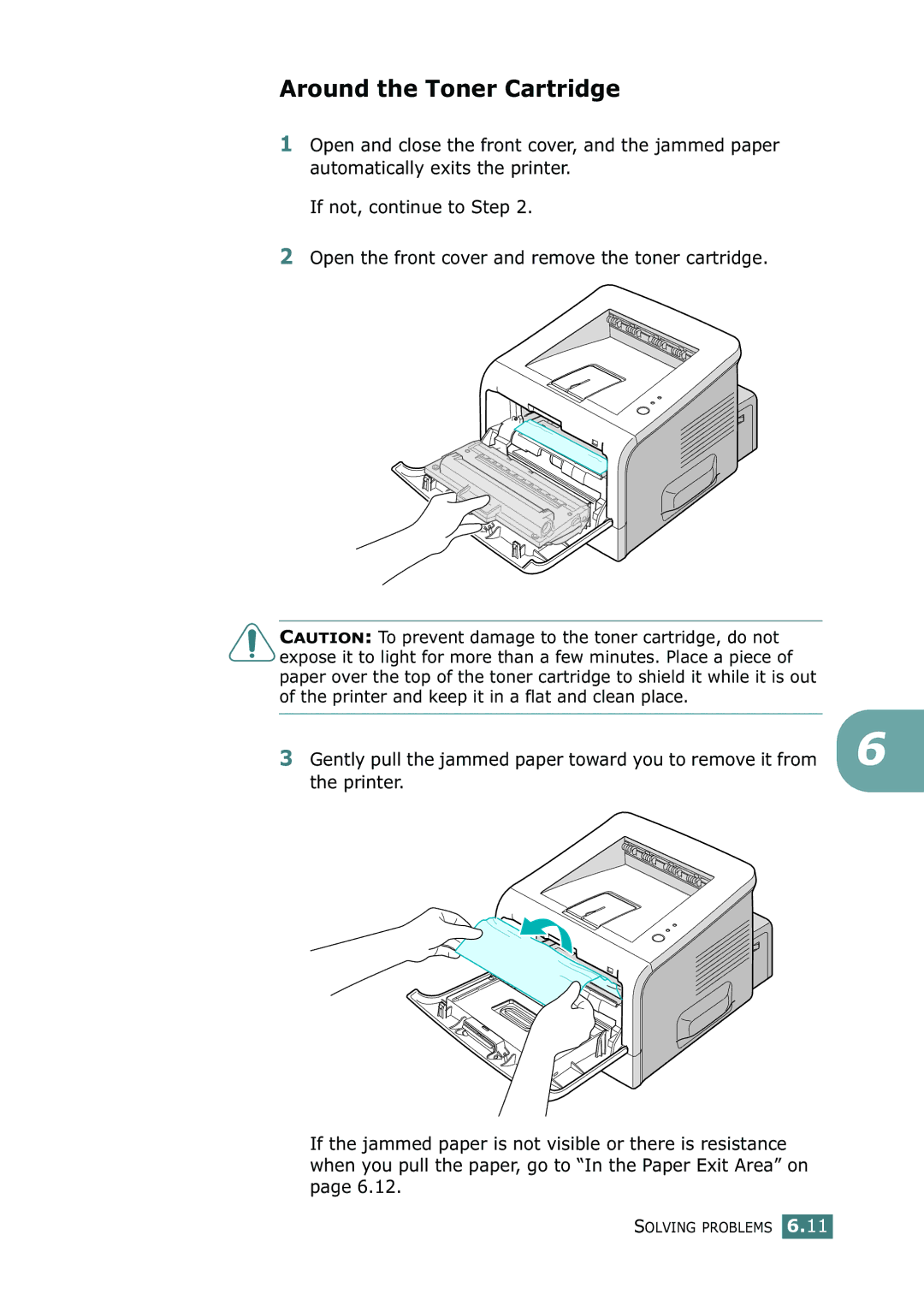 Samsung ML-2250, ML-2252W, ML-2251N manual Around the Toner Cartridge 