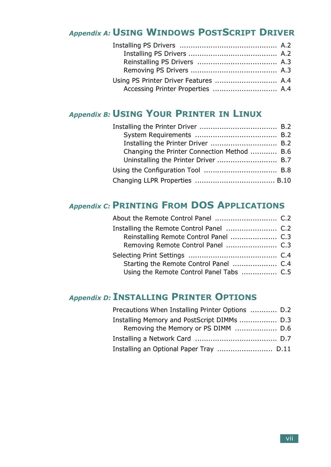 Samsung ML-2250, ML-2252W, ML-2251N manual Accessing Printer Properties, Precautions When Installing Printer Options 