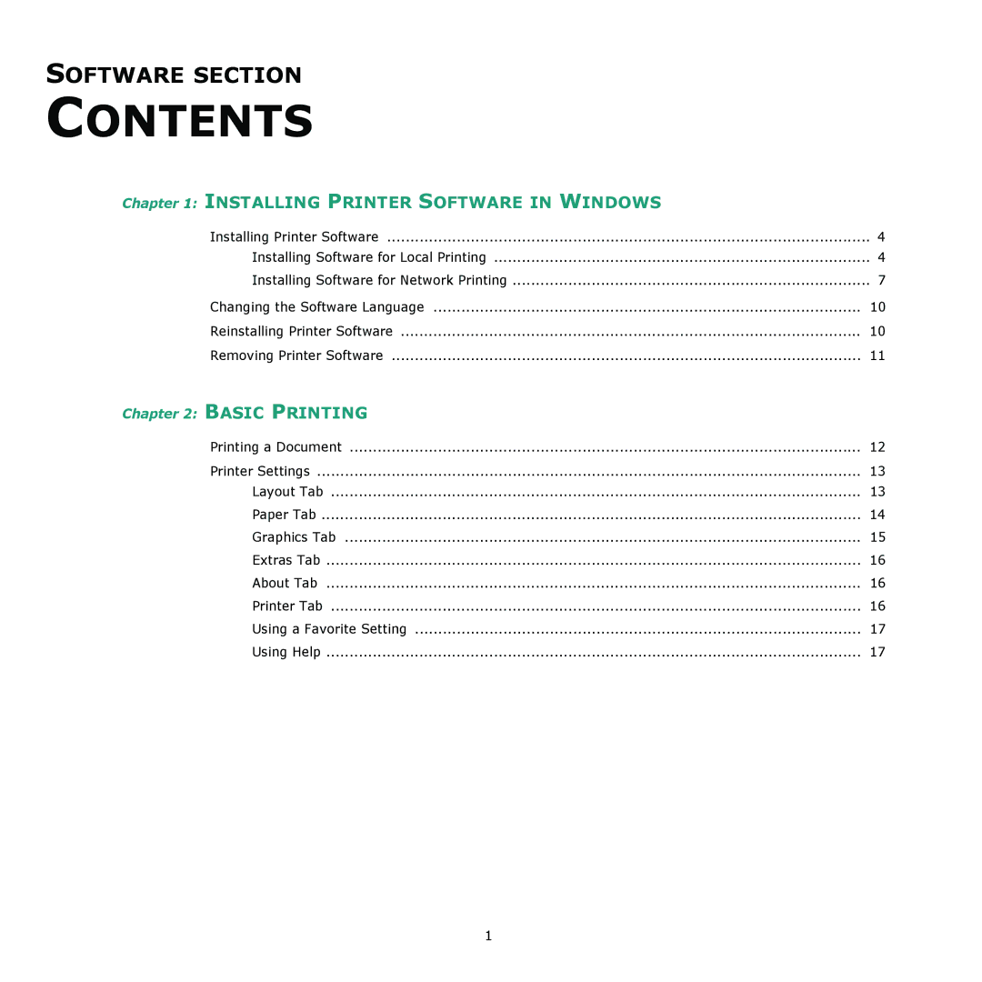 Samsung ML-2570, ML-2510 manual Contents 