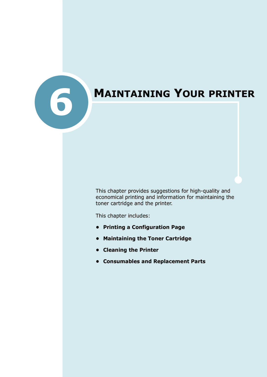 Samsung ML-2550 Series manual Maintaining Your Printer 