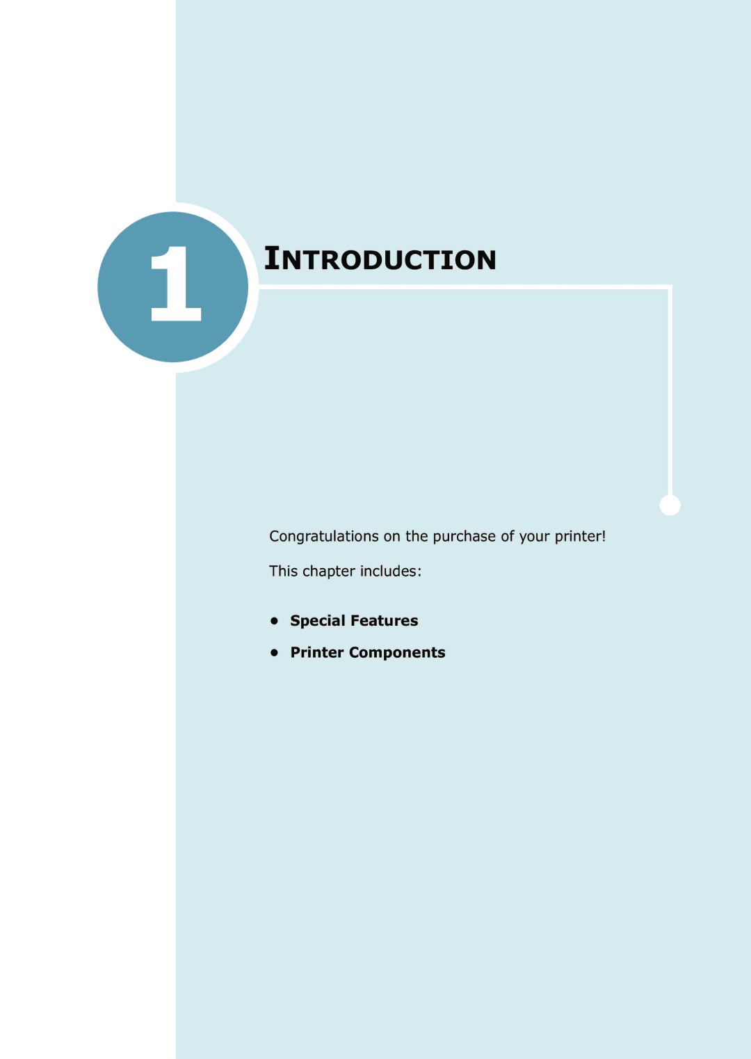 Samsung ML-2550 Series manual Introduction, Special Features Printer Components 