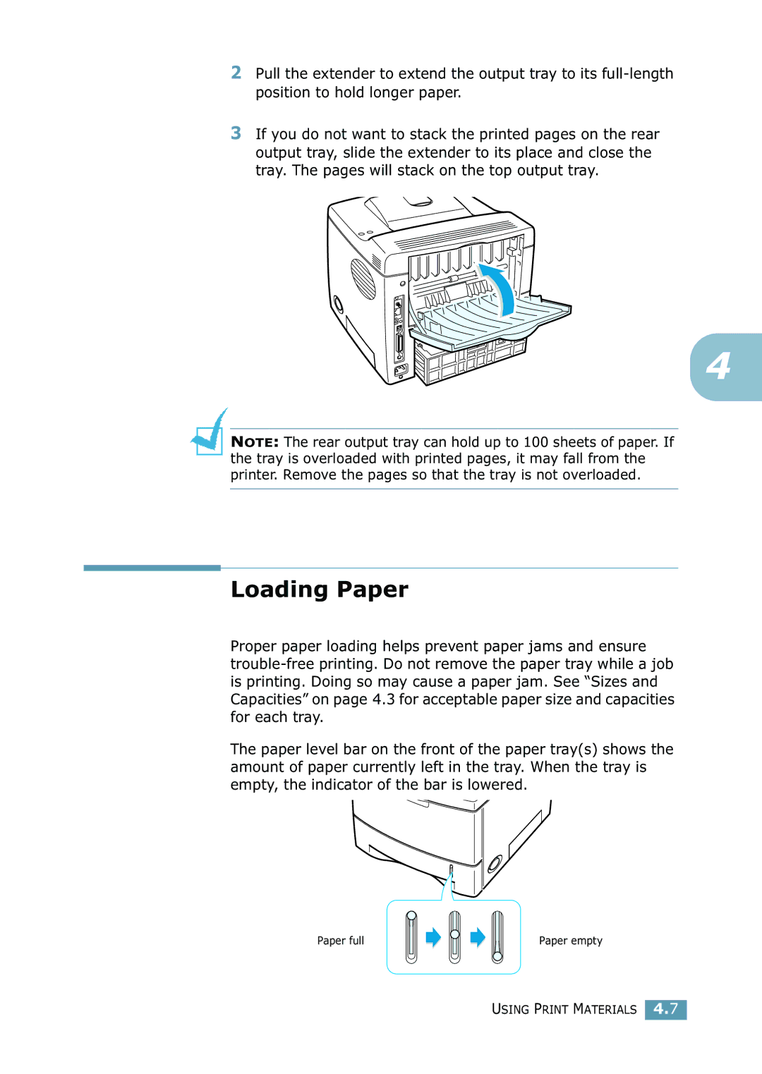 Samsung ML-2550 Series manual Paper full Paper empty 