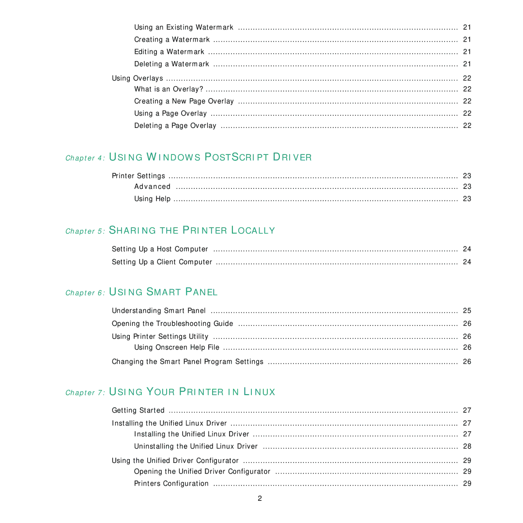 Samsung ML-2850D manual Using Windows Postscript Driver 