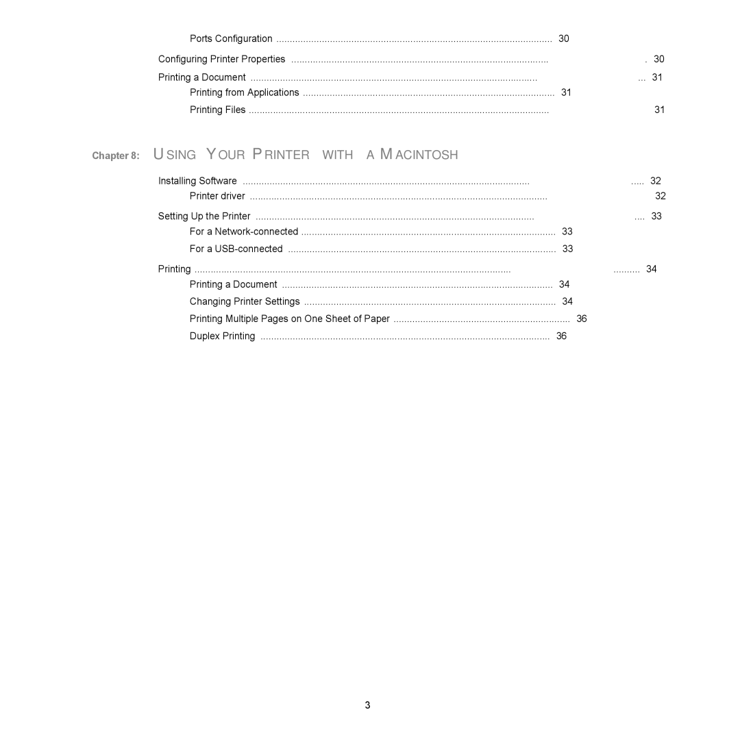 Samsung ML-2850D manual Using Your Printer with a Macintosh 