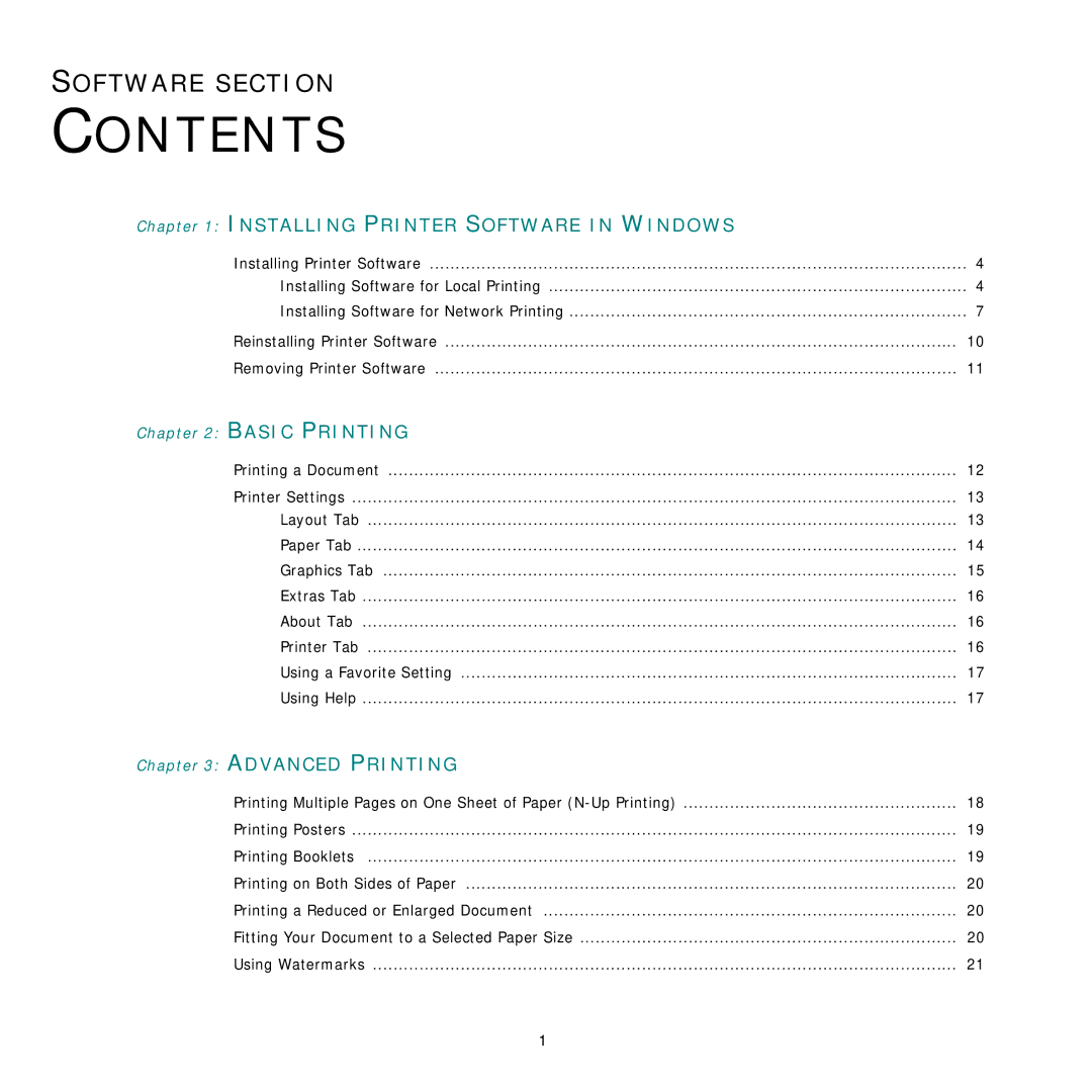 Samsung ML-3051ND manual Contents 