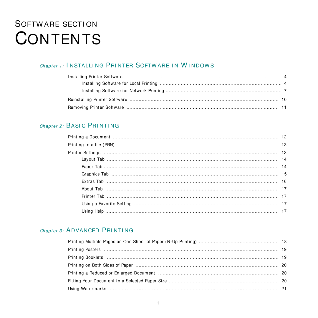 Samsung ML-3470D manual Contents 