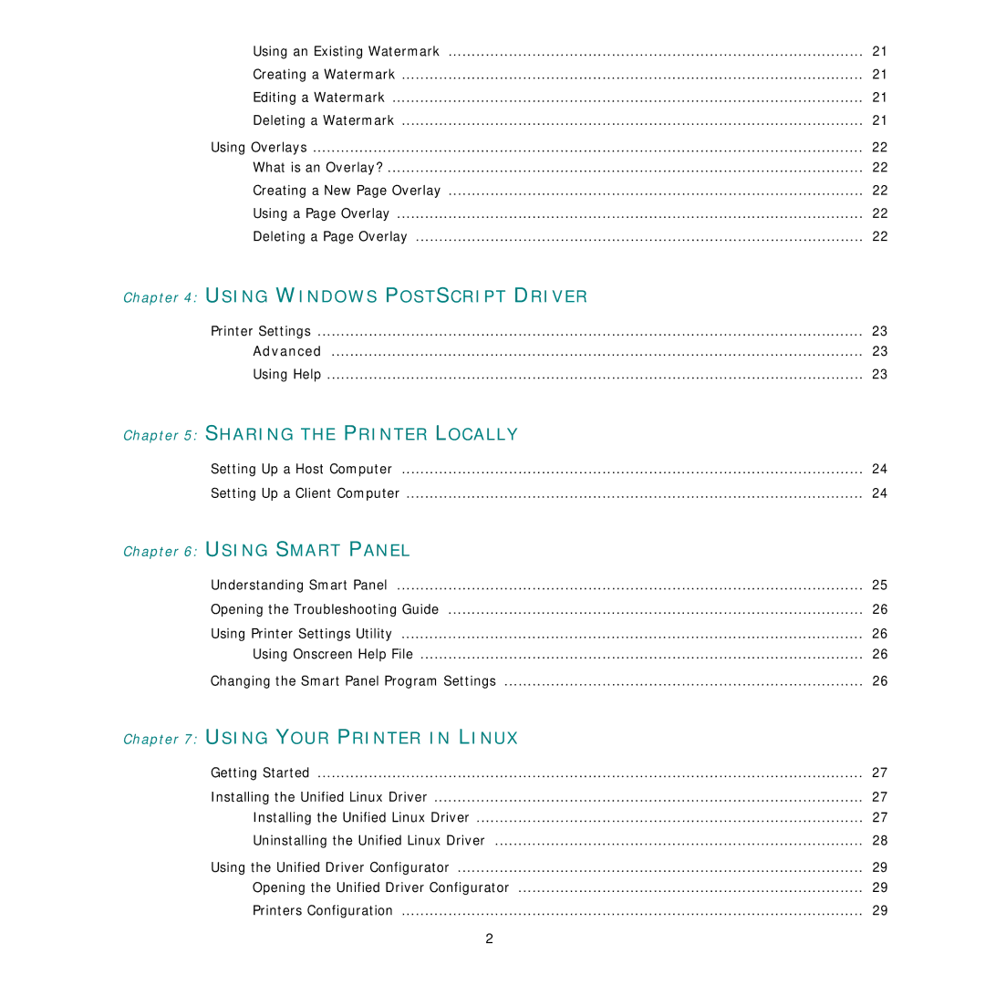 Samsung ML-3470D manual Using Windows Postscript Driver 