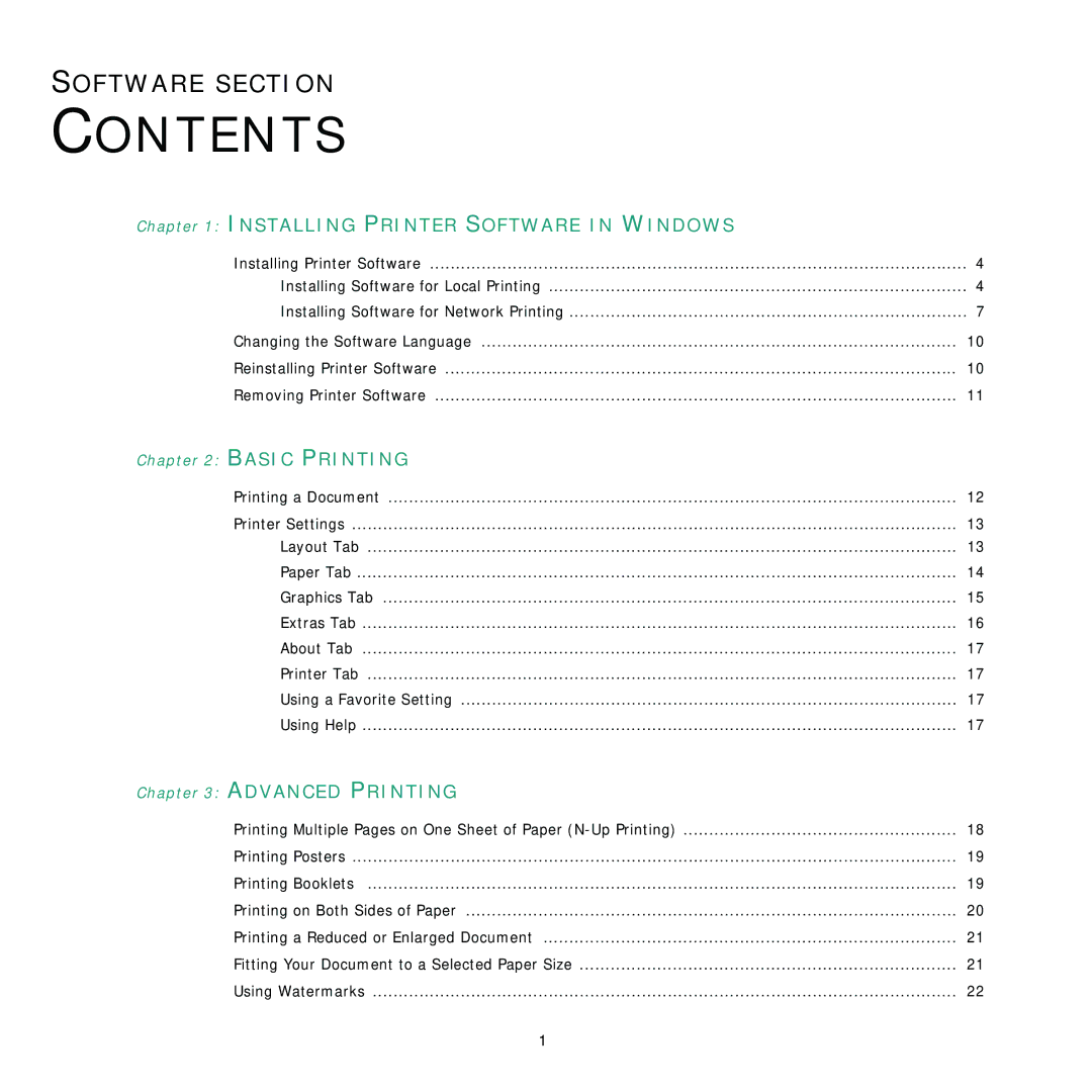 Samsung ML-3560 Series manual Contents 