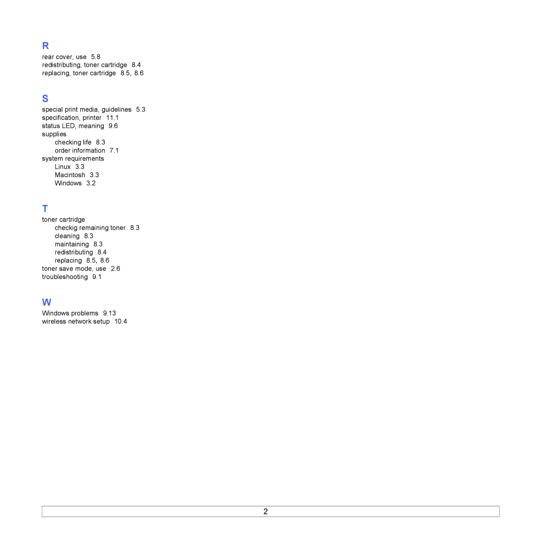 Samsung ML-4050 Series manual System requirements Linux 3.3 Macintosh 3.3 Windows 