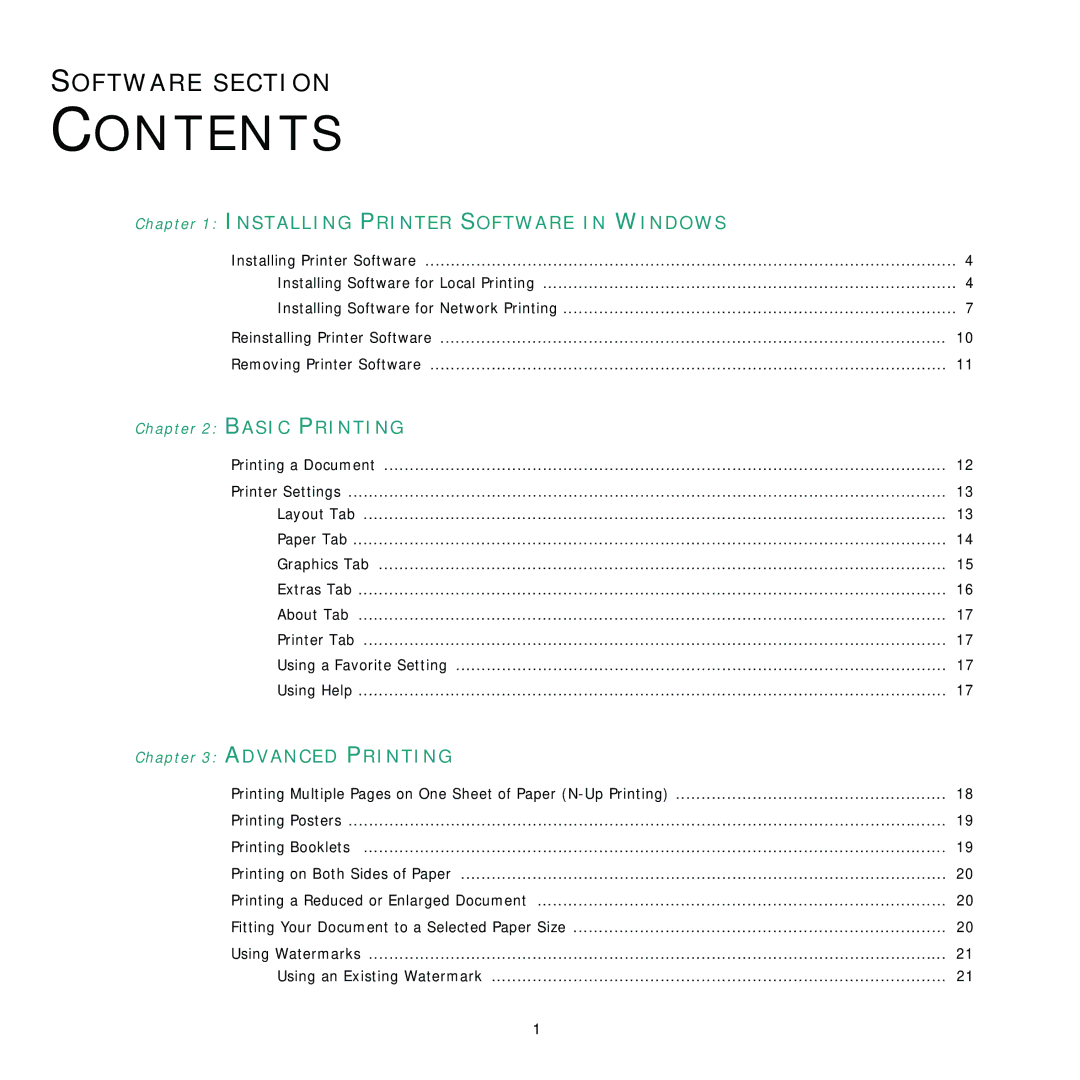 Samsung ML-4050 Series manual Contents 