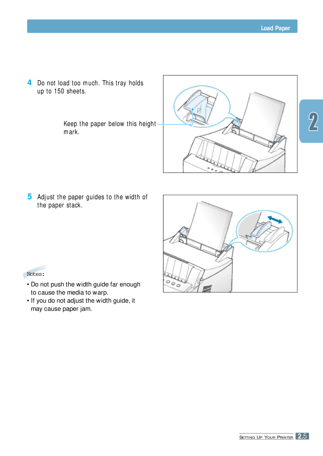 Samsung ML-4500 manual Load Paper 