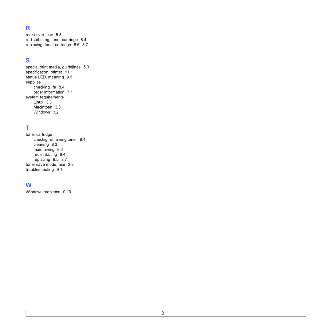 Samsung ML-4551ND, ML-4550 manual System requirements Linux 3.3 Macintosh 3.3 Windows 