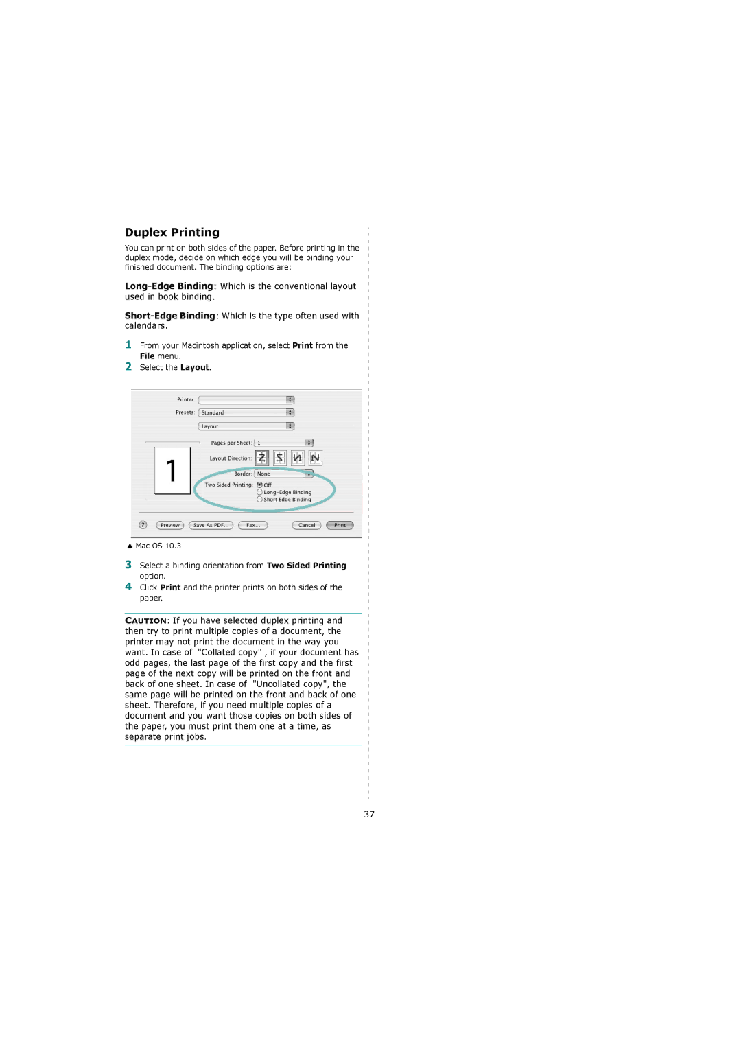 Samsung ML-4551N manual Duplex Printing 