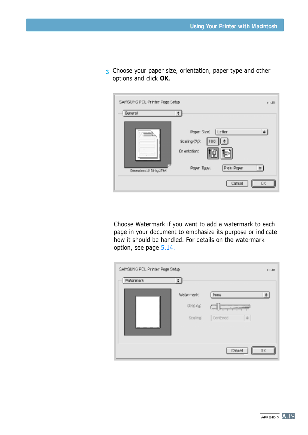 Samsung ML-4600 manual Appendix A.19 