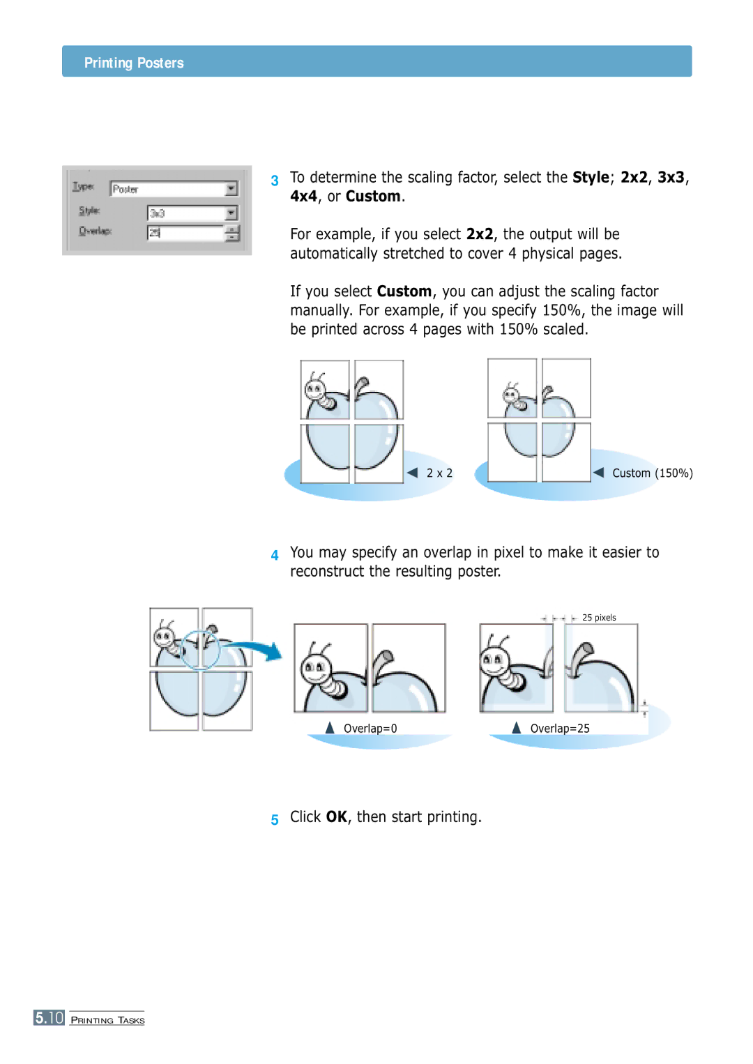 Samsung ML-4600 manual Printing Posters 