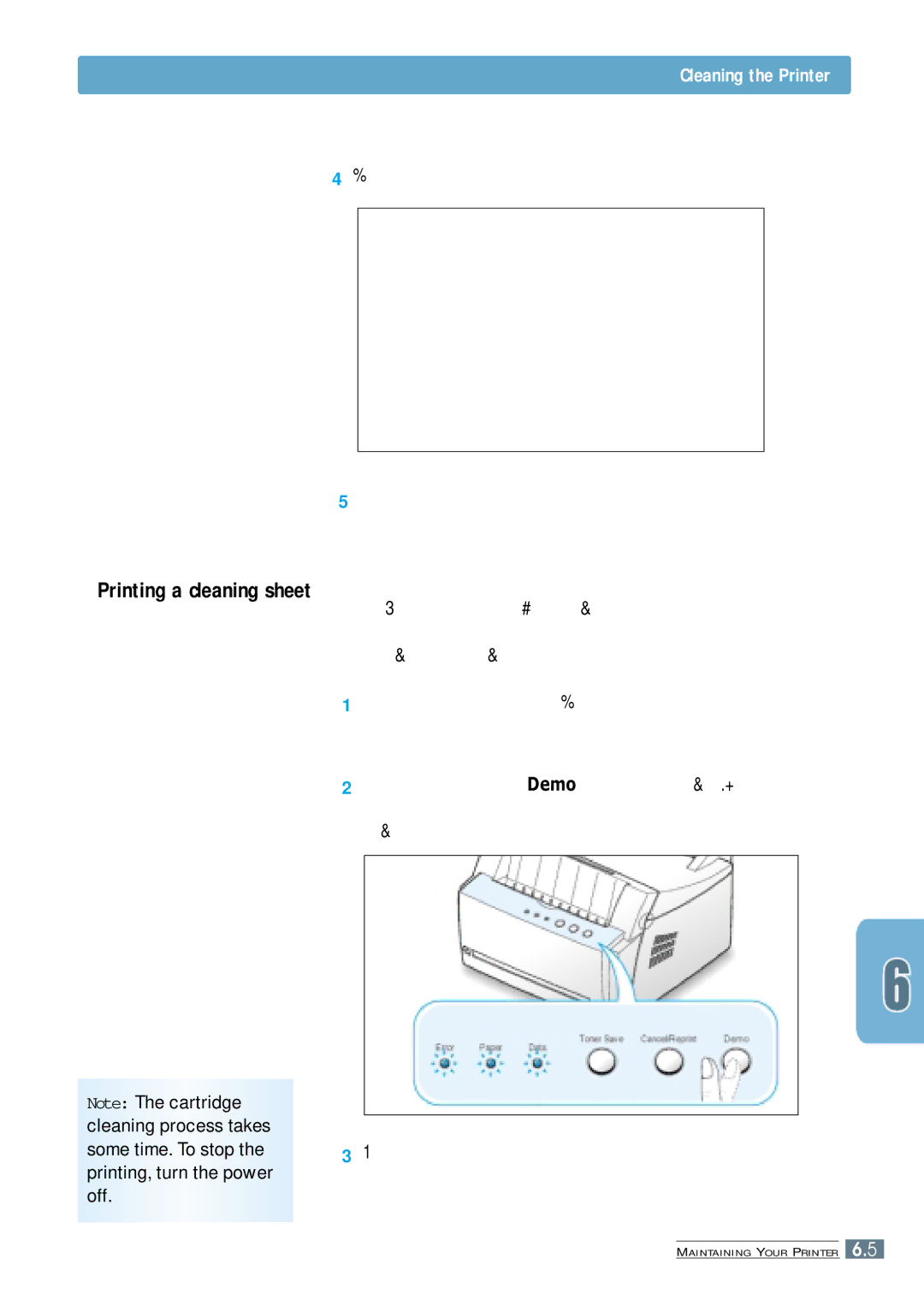 Samsung ML-4600 manual Cleaning the Printer 