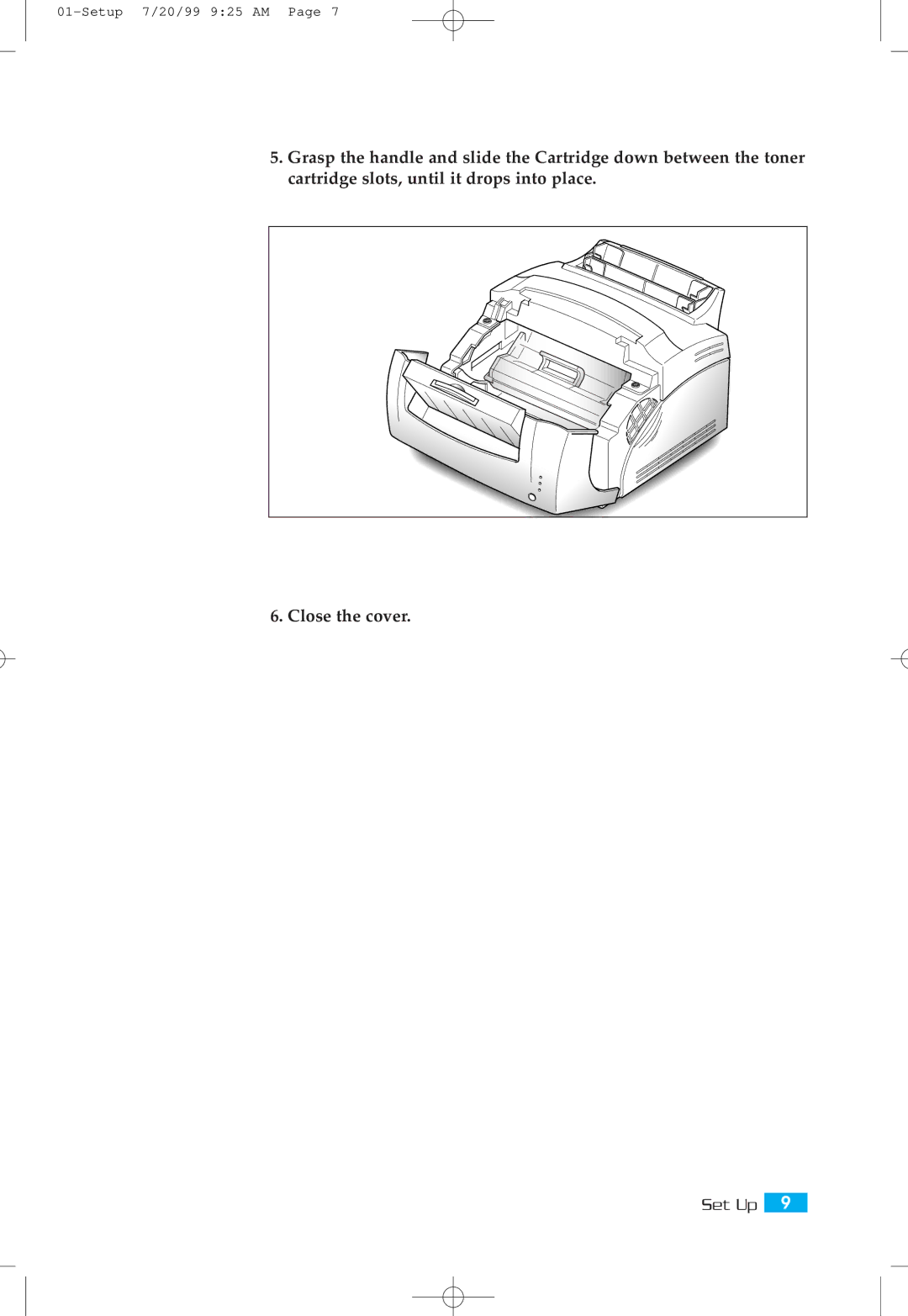 Samsung ML-5000A setup guide Set Up 