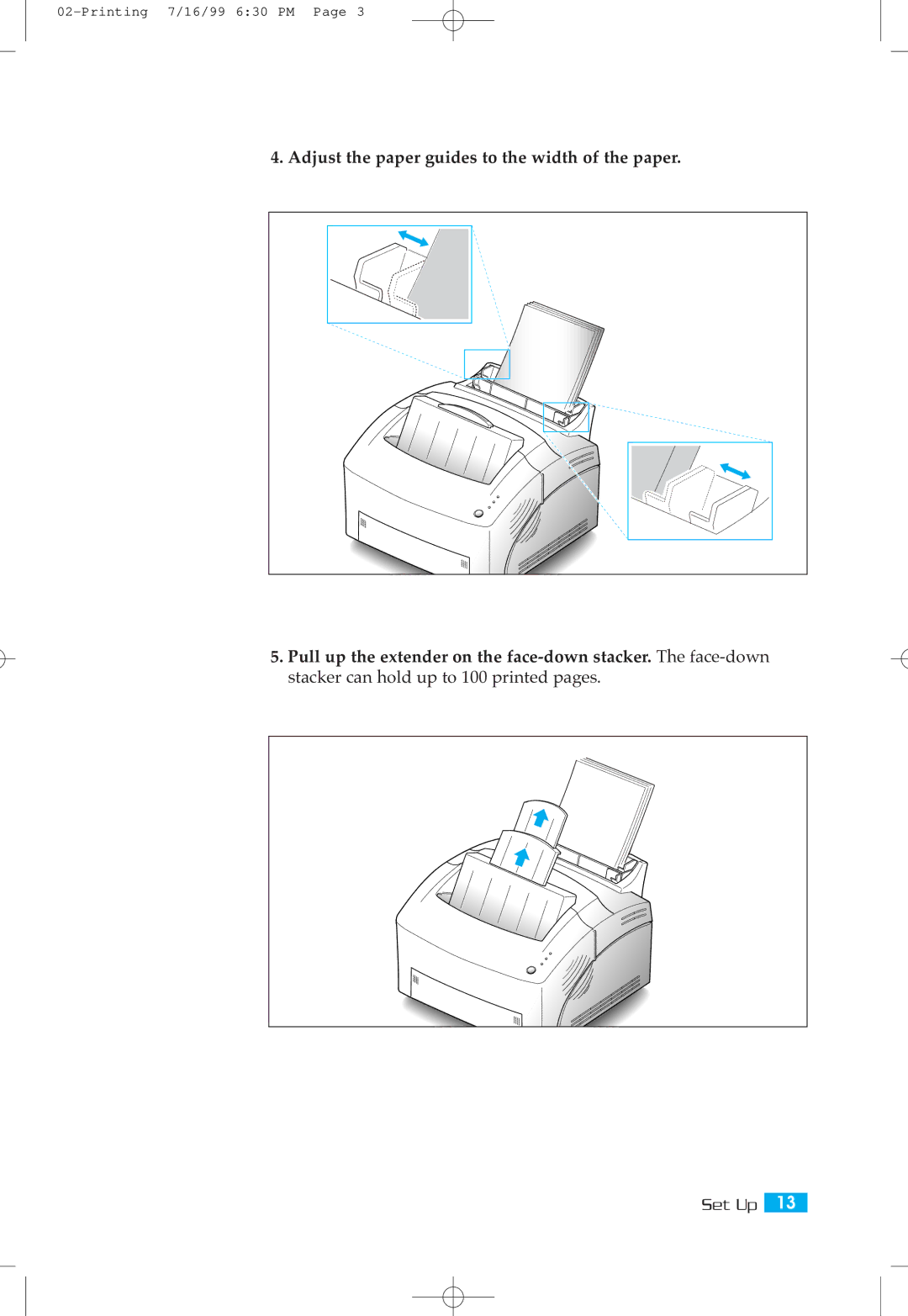 Samsung ML-5000A setup guide Set Up 