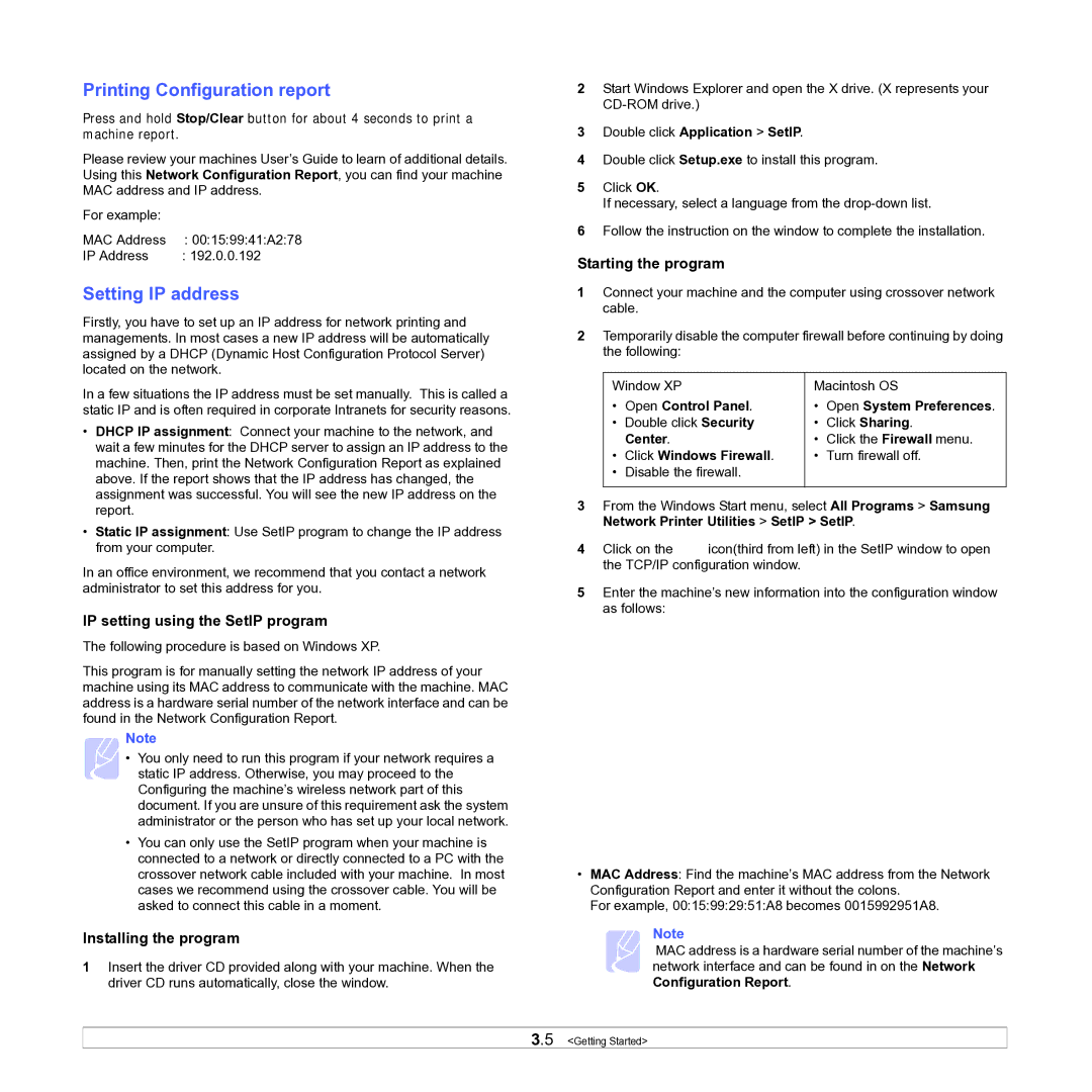 Samsung ML-D1630A manual Dhcp IP assignment Connect your machine to the network, Open Control Panel 