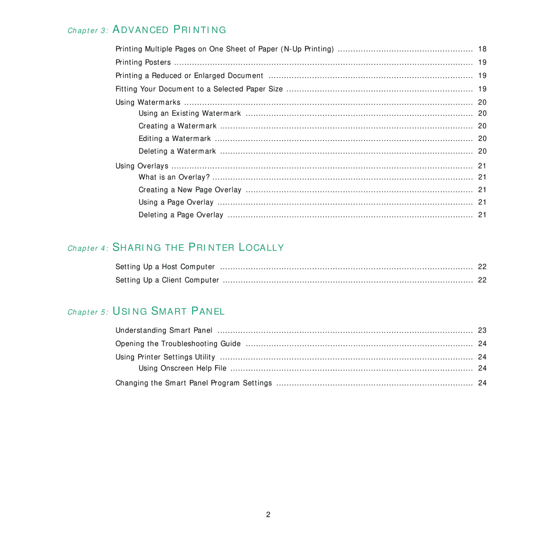 Samsung ML-D1630A manual Sharing the Printer Locally 