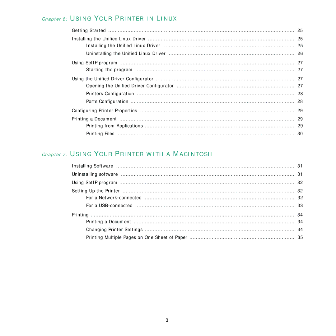 Samsung ML-D1630A manual Using Your Printer in Linux 