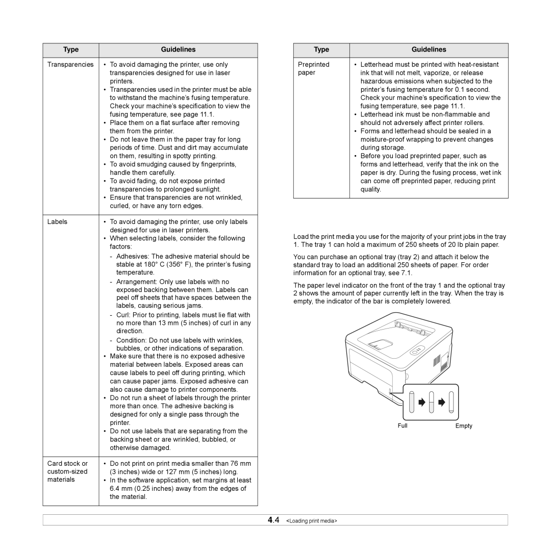 Samsung ML-D2850B, ML-D2850A, ML-S2850A manual Loading paper 