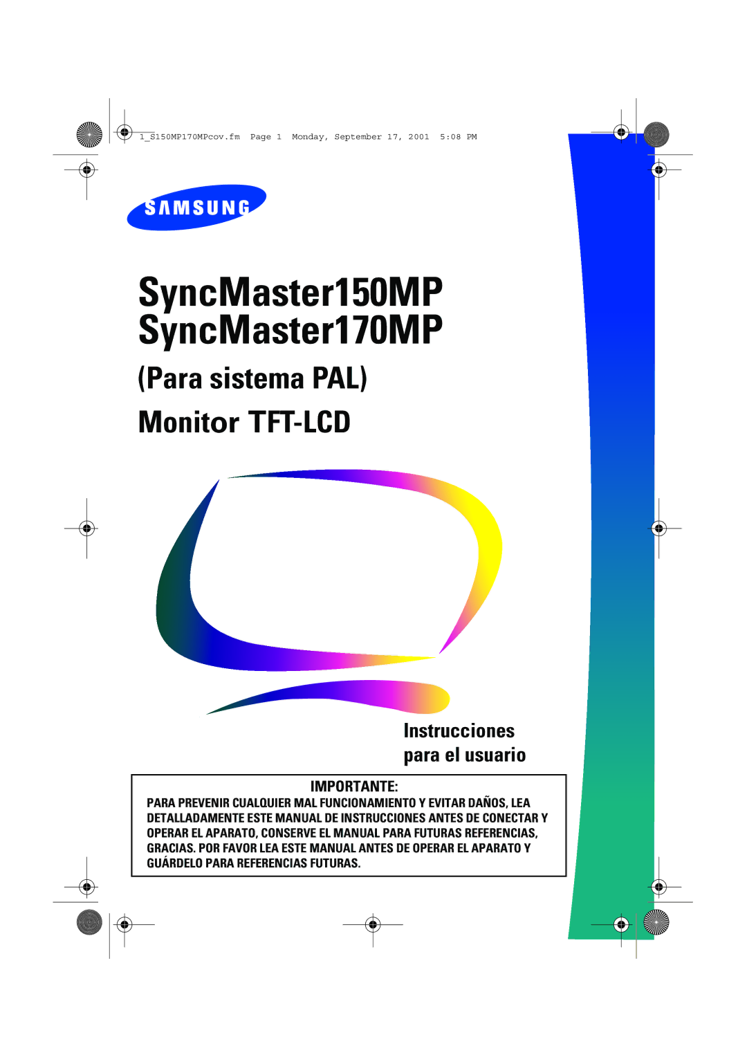 Samsung ML17ASSS/EDC, ML15ASASS/EDC, ML15ASSSS/EDC, ML15ASSS/EDC, ML17ASSSS/EDC manual SyncMaster150MP SyncMaster170MP 