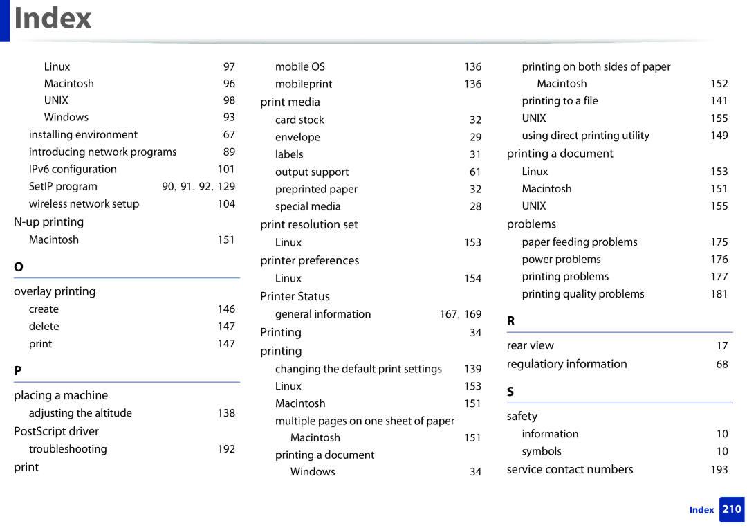 Samsung ML2165WXAA manual Up printing Print resolution set Problems 