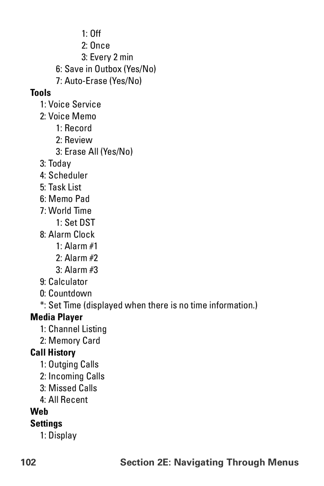 Samsung MM-A800 manual Tools, Navigating Through Menus 