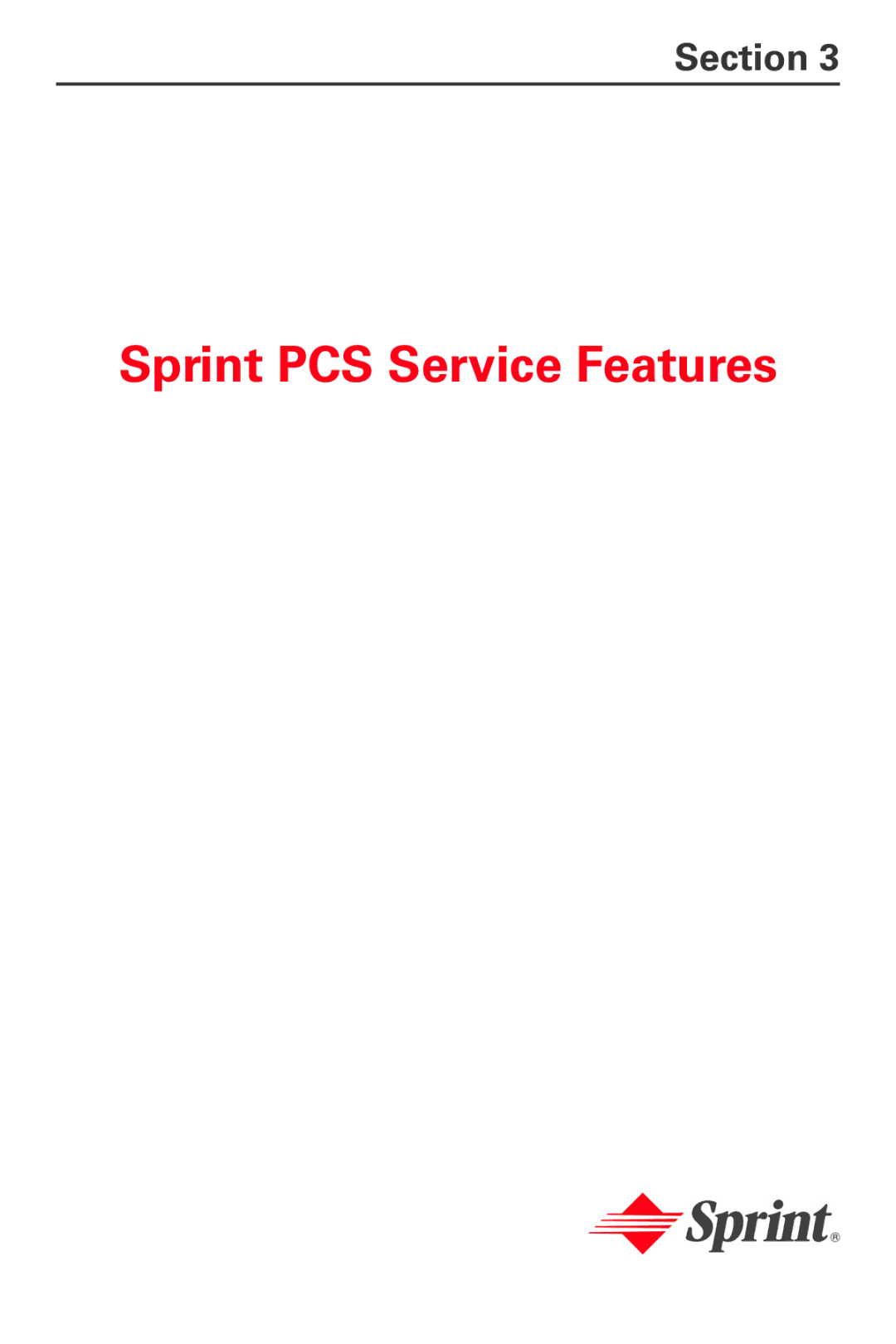 Samsung MM-A800 manual Sprint PCS Service Features 