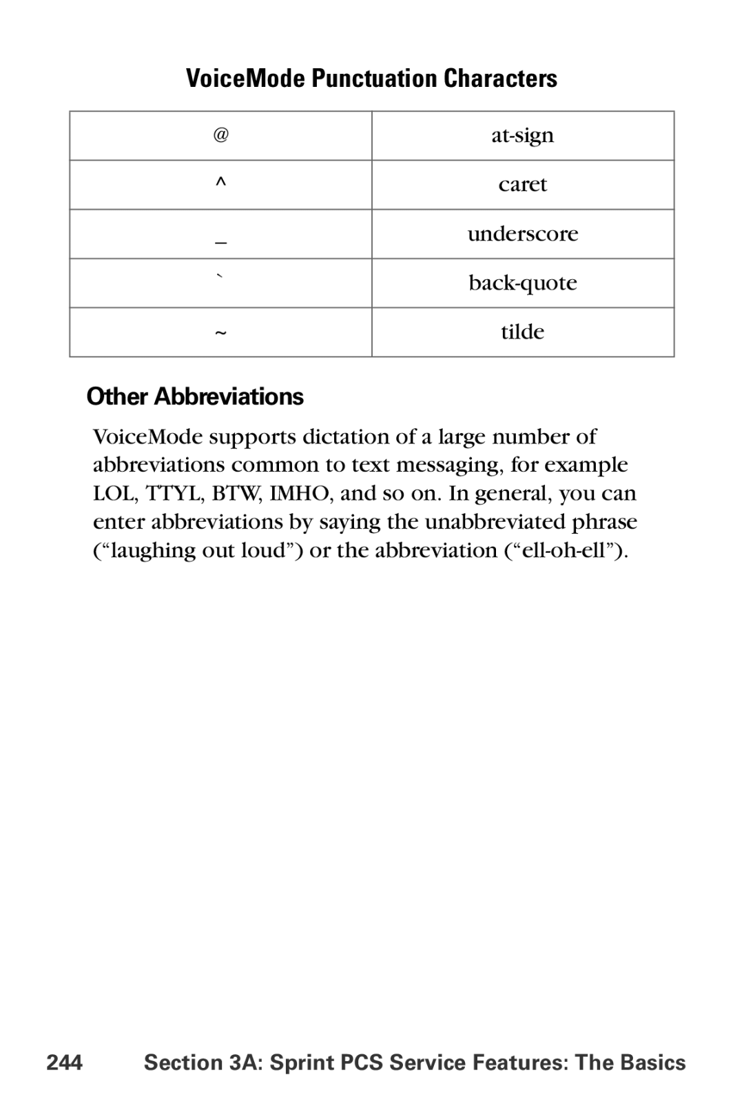 Samsung MM-A800 manual Other Abbreviations 