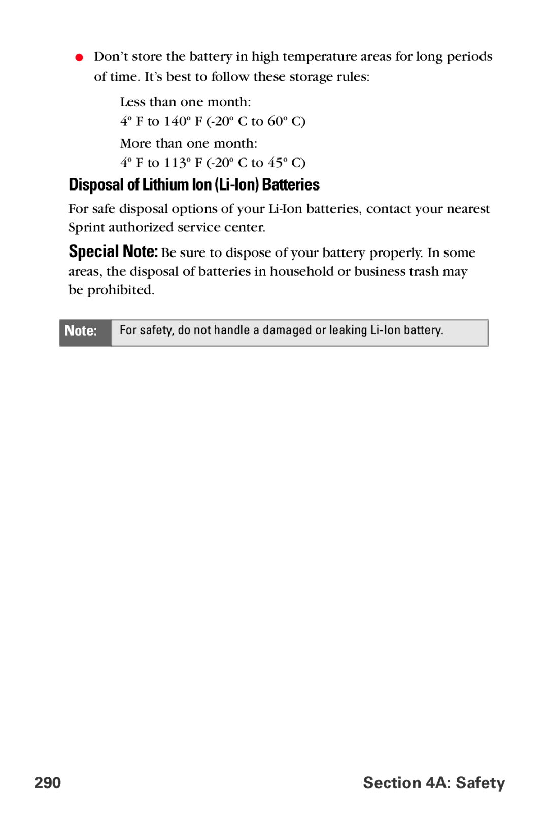 Samsung MM-A800 manual Disposal of Lithium Ion Li-Ion Batteries, Safety 