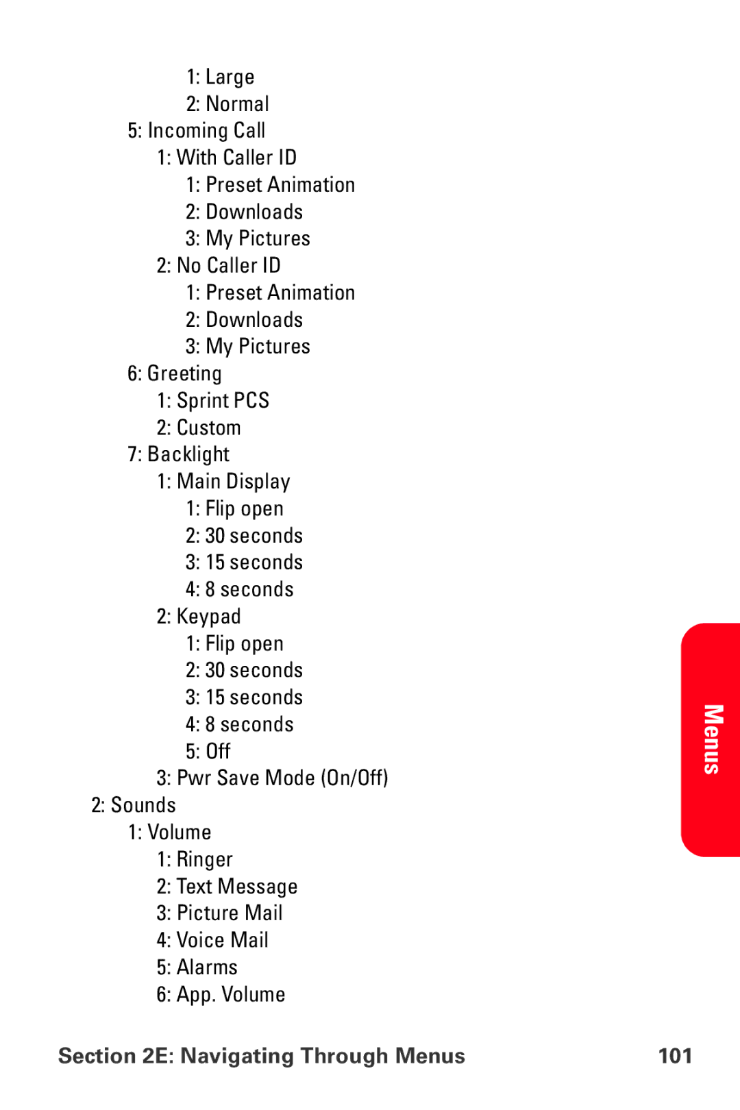 Samsung MM-A880 manual Navigating Through Menus 101 