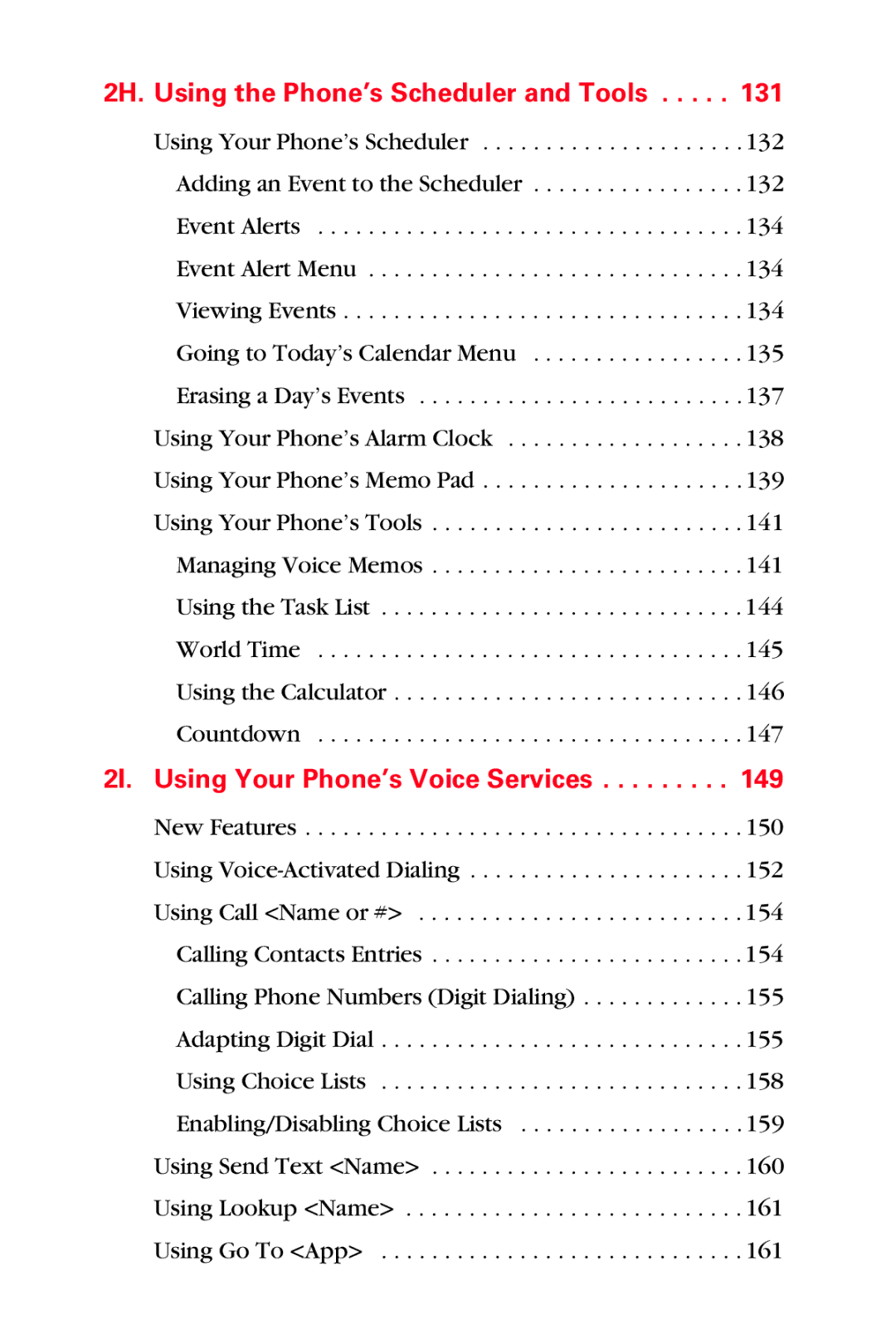 Samsung MM-A880 manual 2H. Using the Phone’s Scheduler and Tools 