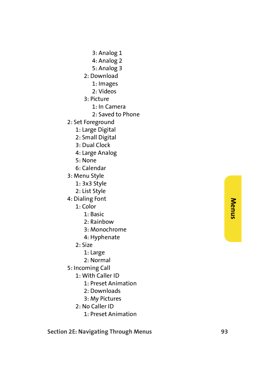 Samsung MM A880 manual Menus 