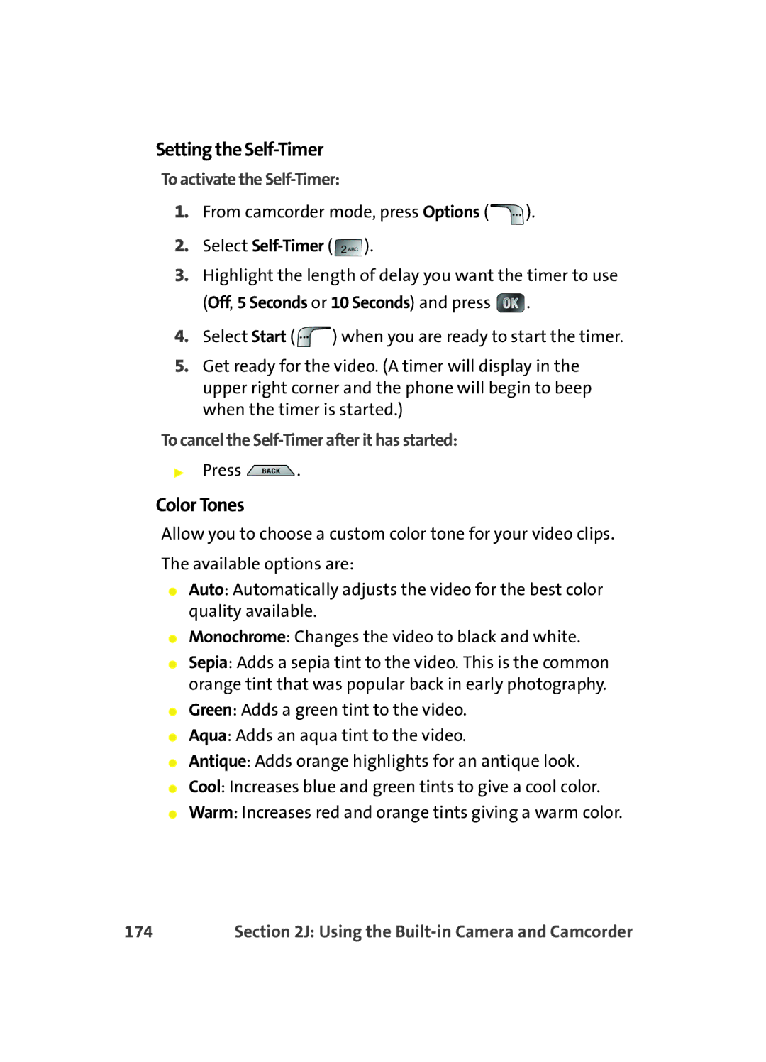 Samsung MM A880 manual Setting the Self-Timer, 174 