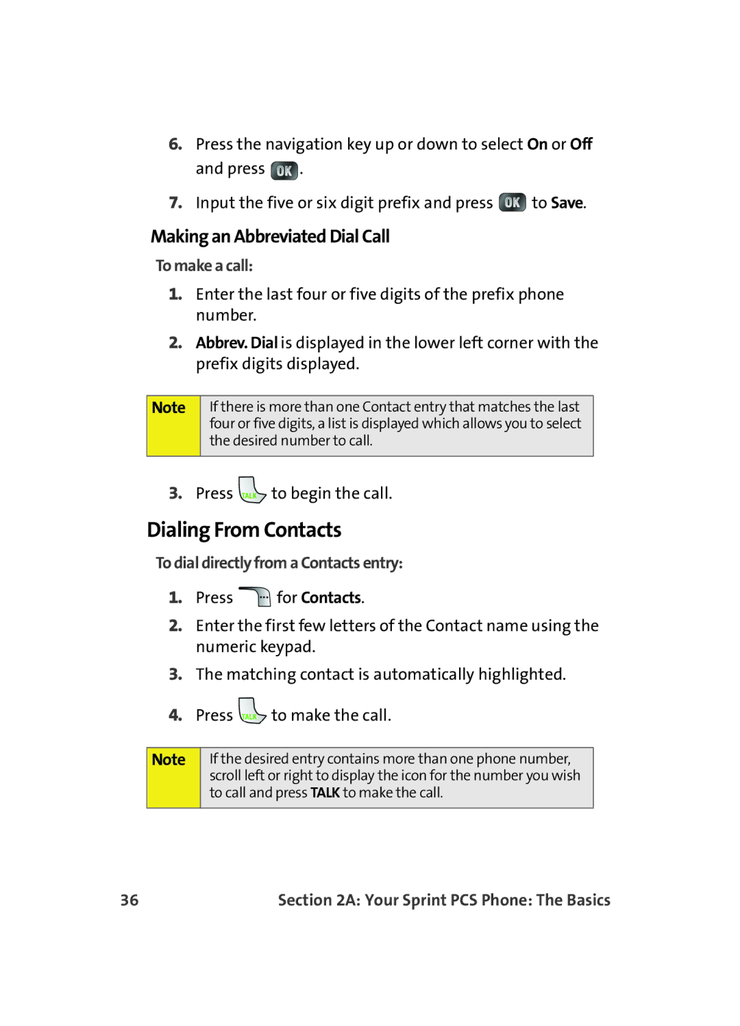 Samsung MM A880 manual Dialing From Contacts, Making an Abbreviated Dial Call, To make a call 