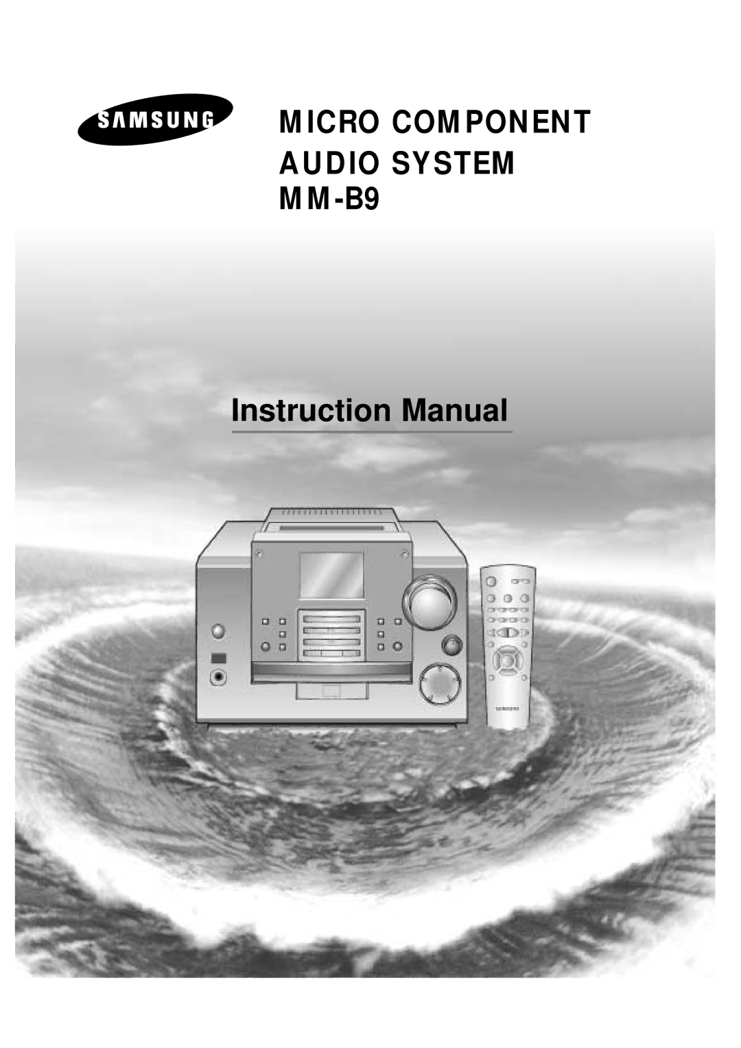 Samsung AH68-01018B instruction manual Micro Component Audio System MM-B9 