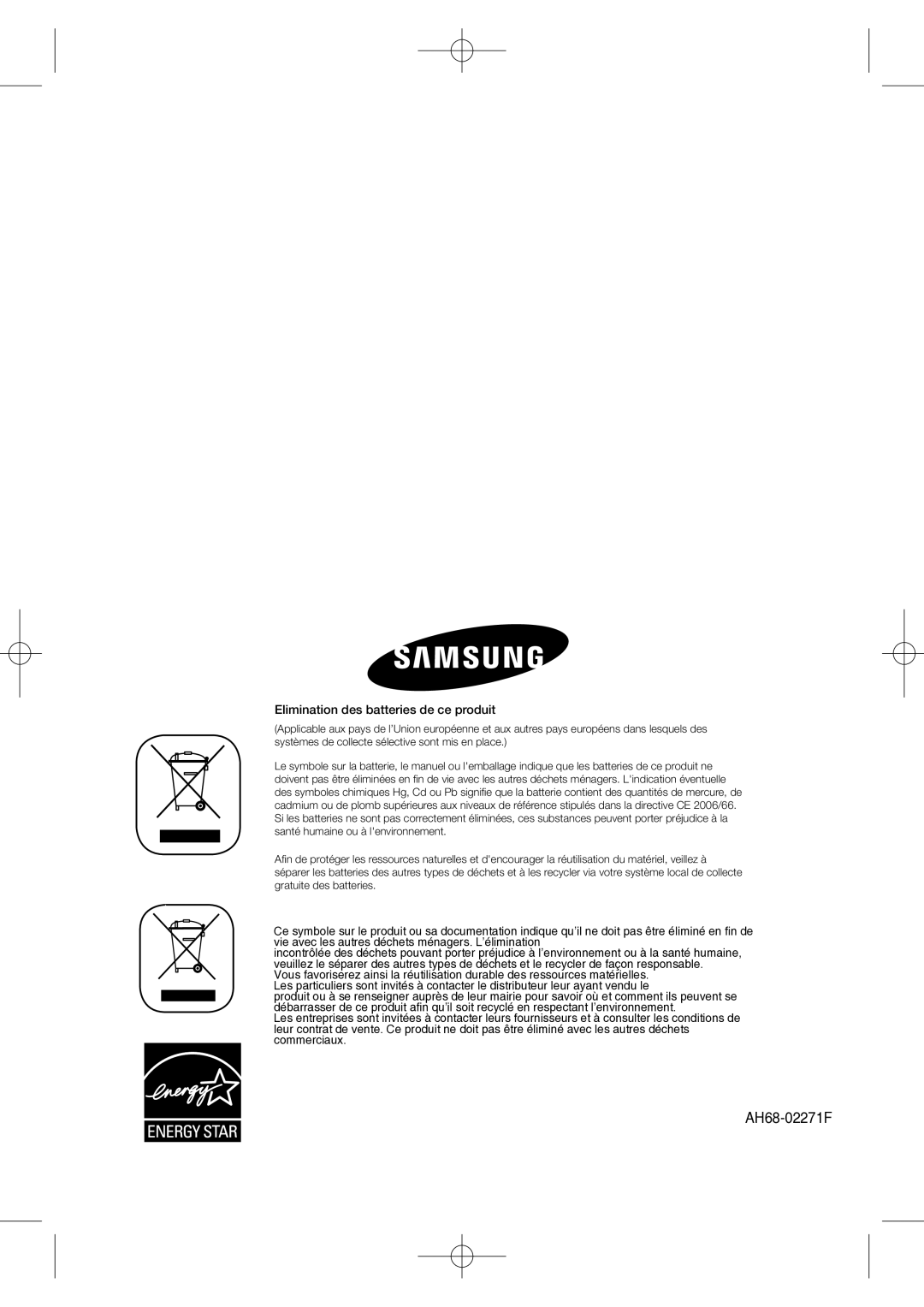 Samsung MM-C330D/XEF manual AH68-02271F 