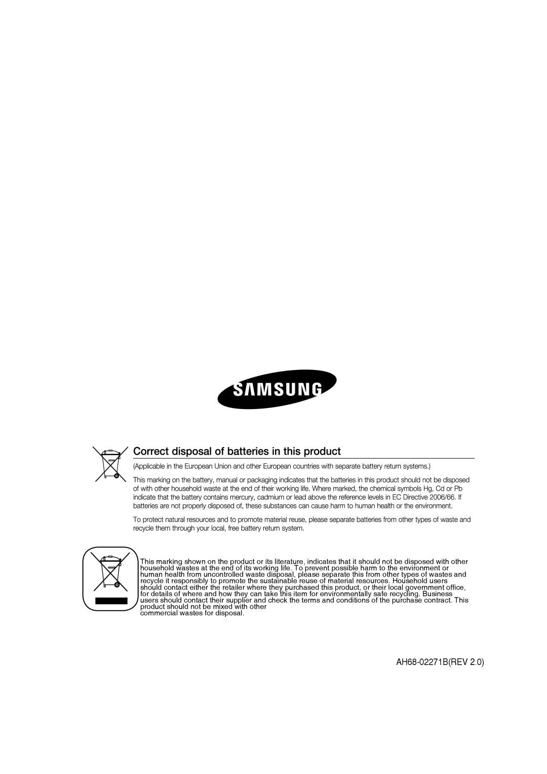 Samsung MM-C330D/EDC, MM-C330D/XEN, MM-C330/EDC, MM-C330D/XEE, MM-C330/XEE manual AH68-02271BREV 