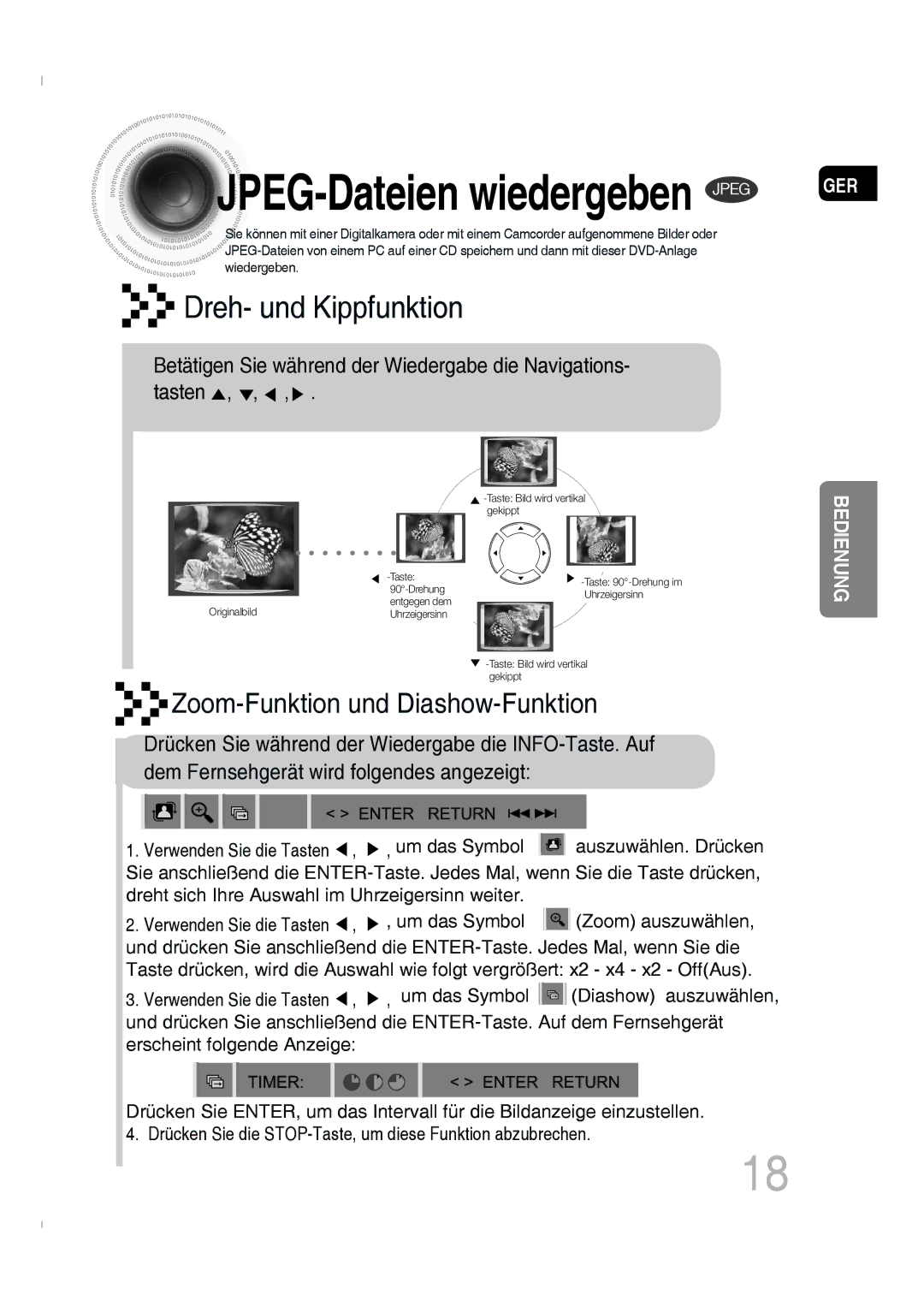 Samsung MM-C330D/XEN, MM-C330D/EDC manual JPEG-Dateien wiedergeben Jpeg 