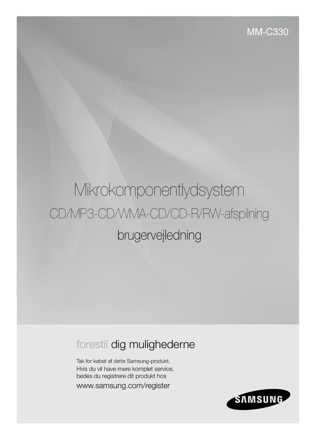 Samsung MM-C330/XEE manual Mikrokomponentlydsystem 