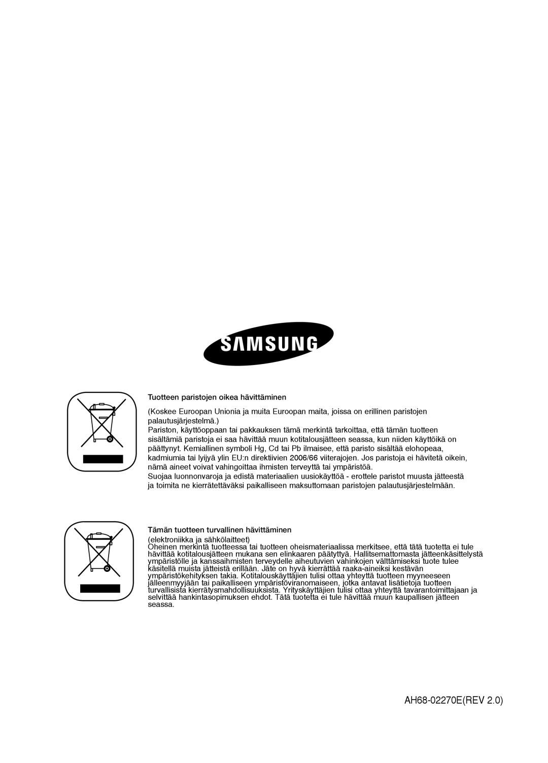 Samsung MM-C330/XEE manual AH68-02270EREV 