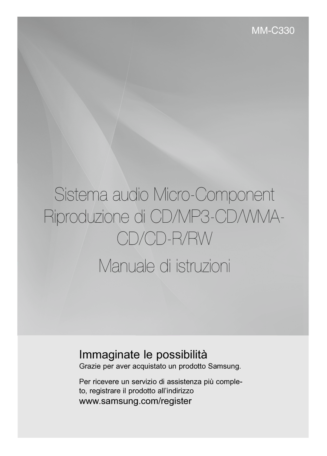 Samsung MM-C330/XEF manual Manuale di istruzioni 