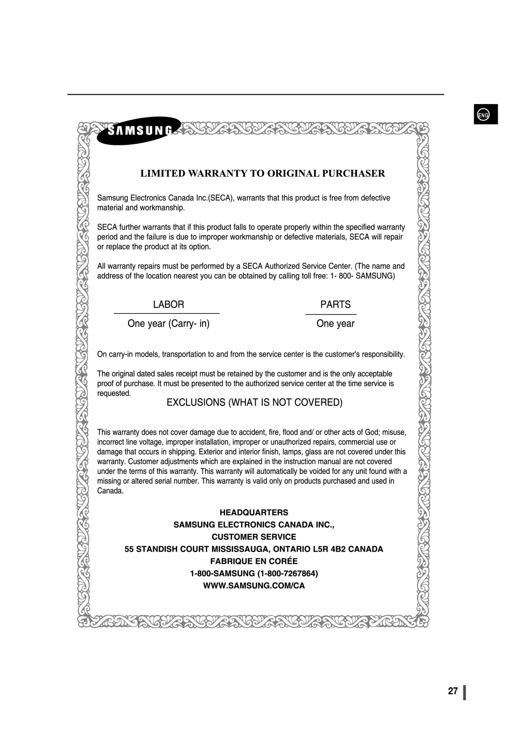 Samsung AH68-02275X, MM-C430 user manual 