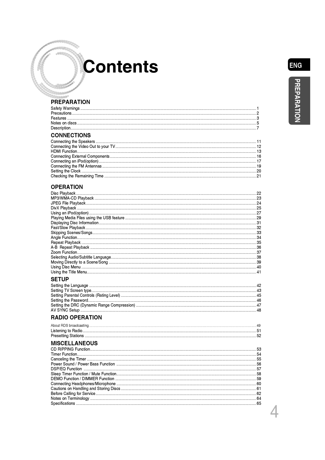 Samsung MM-C430D/XER, MM-C530D/XER manual Contents 