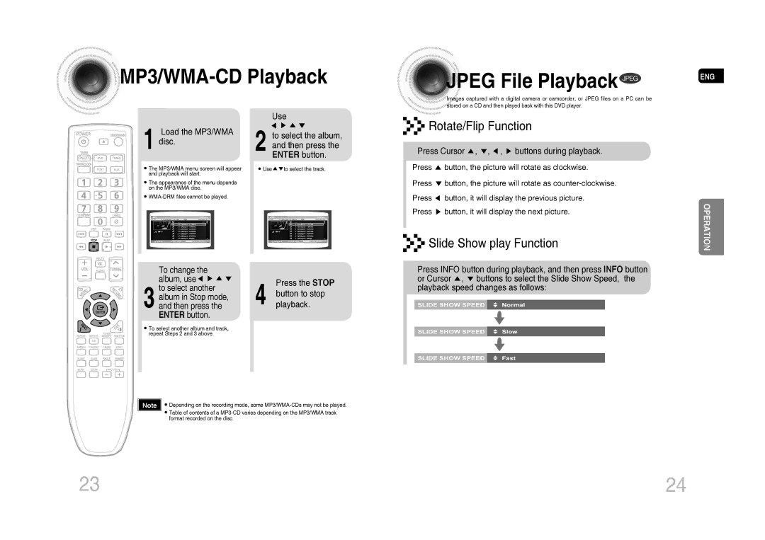 Samsung MM-C430D/MEA, MM-C530D/AFR, MM-C530D/SAH manual MP3/WMA-CD Playback Jpeg File Playback Jpeg, Load the MP3/WMA disc 