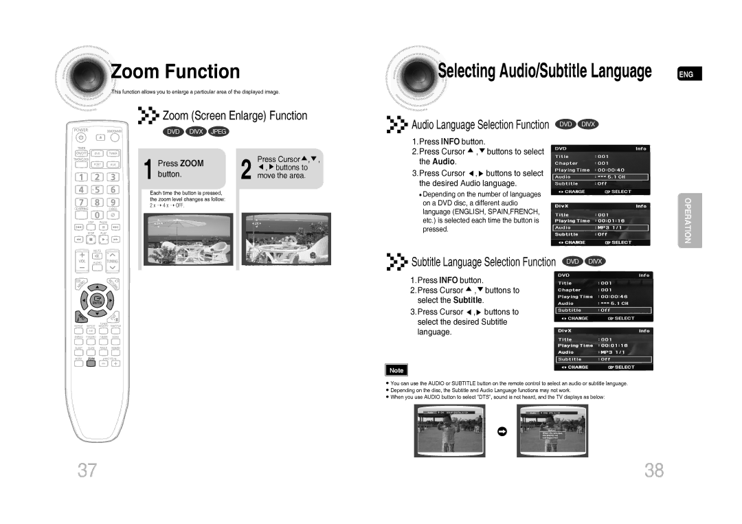 Samsung MM-C530D/UMG, MM-C530D/AFR, MM-C530D/SAH, MM-C430D/MEA, MM-C550D/MEA, MM-C430D/AFR Zoom Function, Press Zoom, Button 