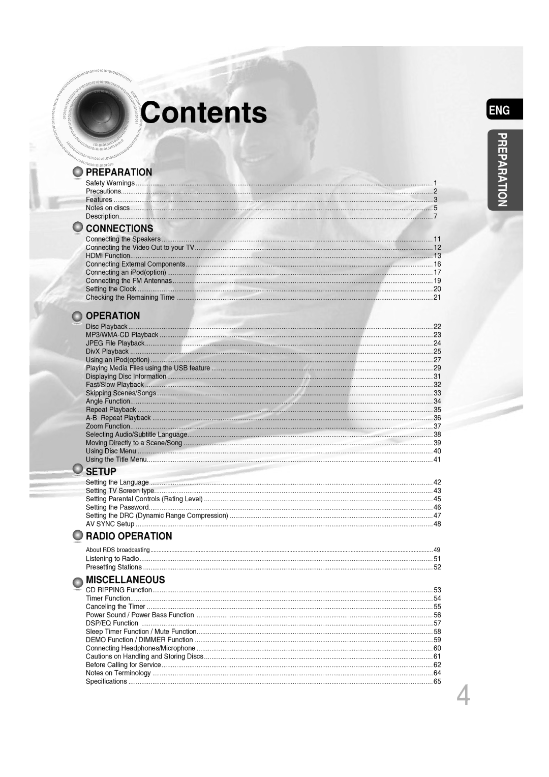 Samsung MM-C530D/XER manual Contents 